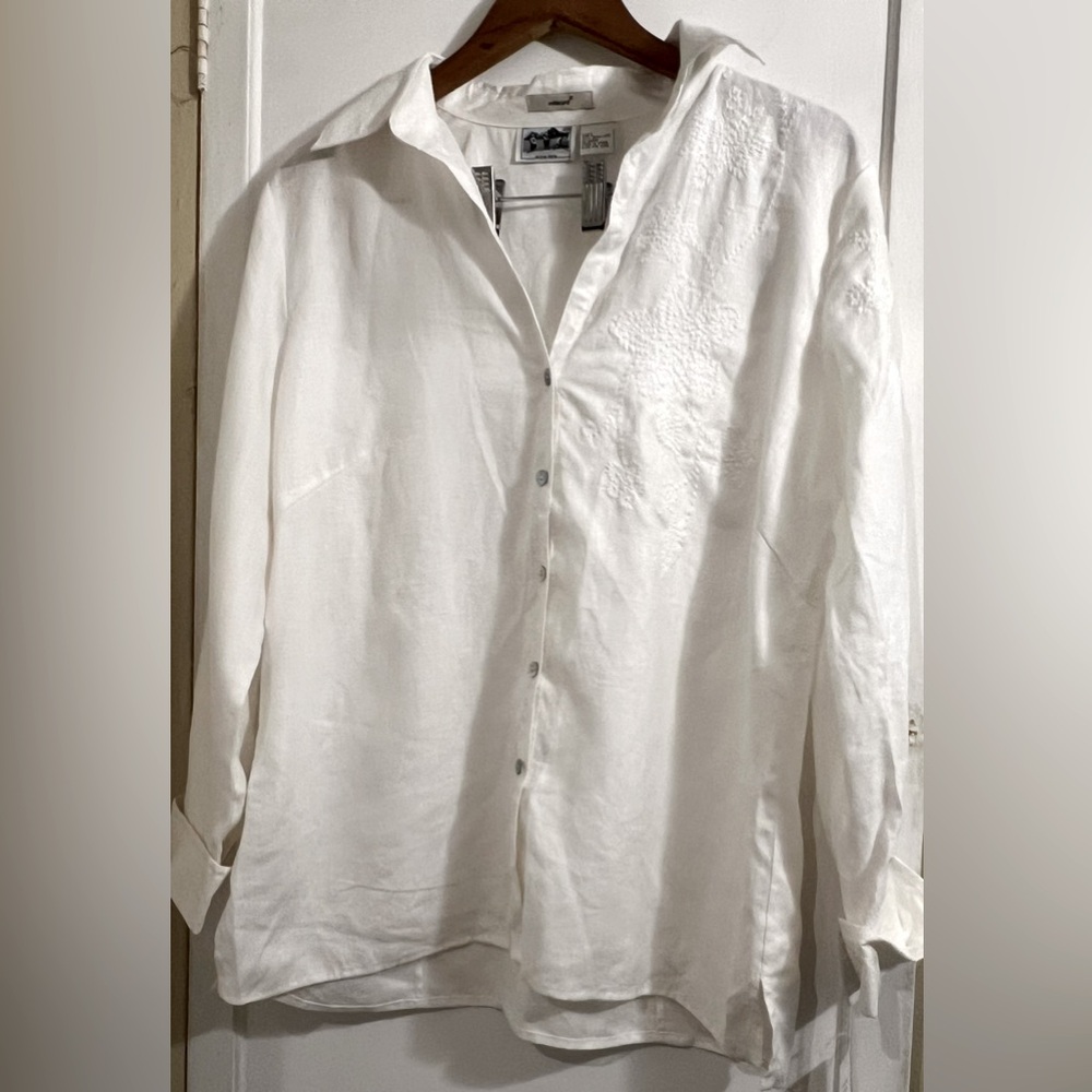 Edward 100% Irish linen button down shirt